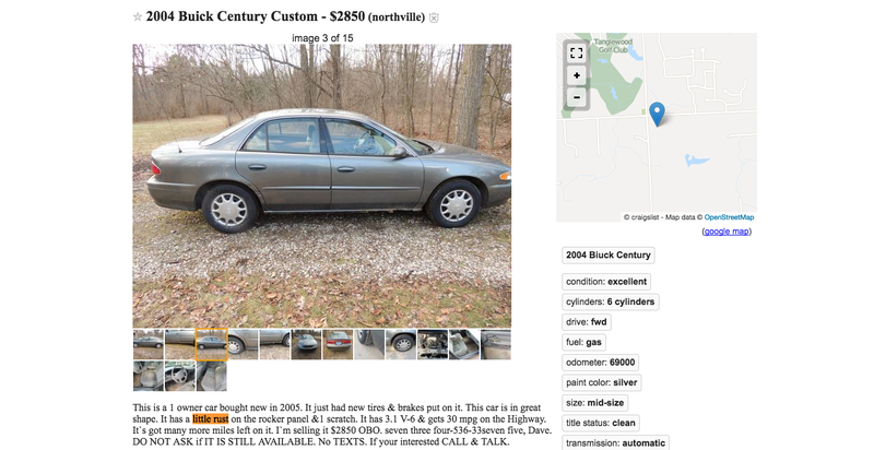 Image: Craigslist